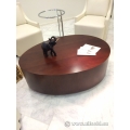 HBF Oval Egg Series Walnut Coffee Table
